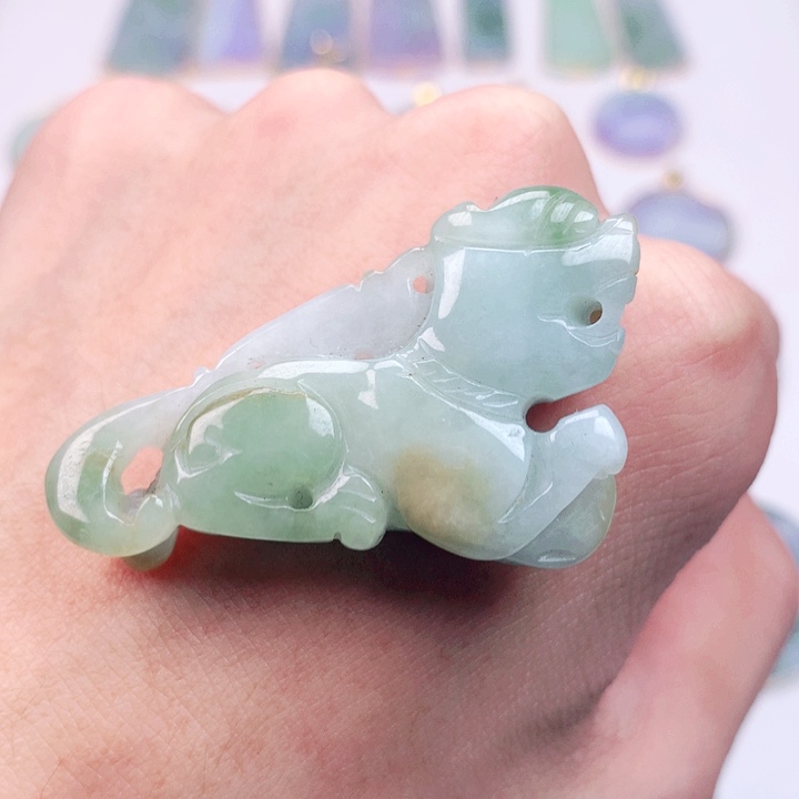 翡翠颈饰未镶嵌天然翡翠a货