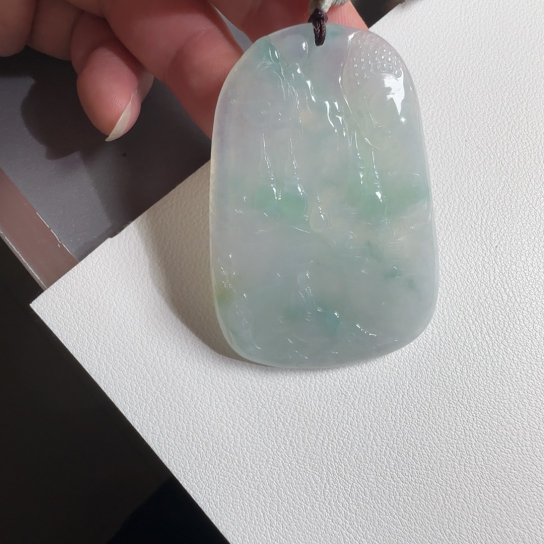 翡翠未镶嵌颈饰天然缅甸翡翠A货