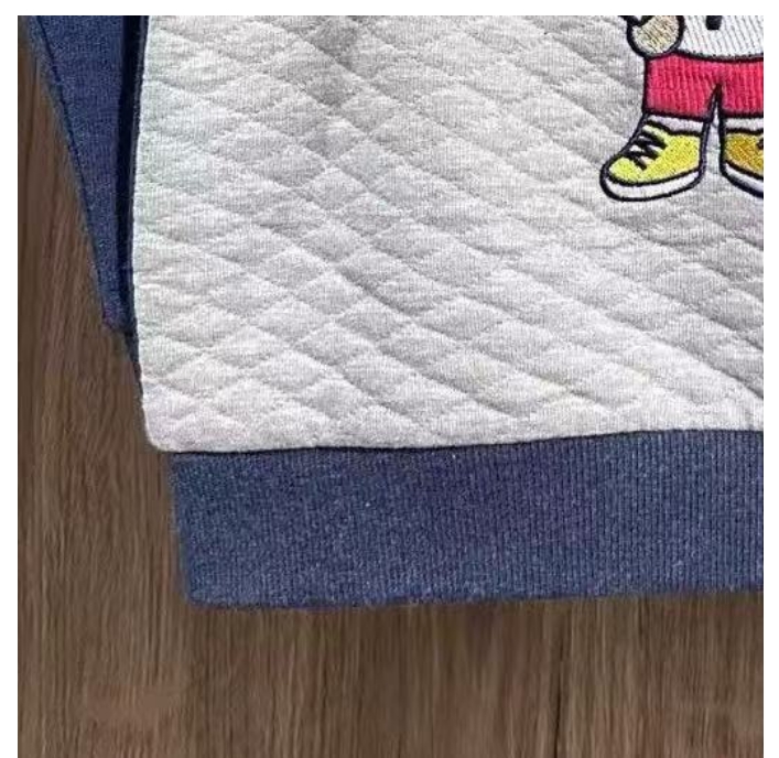 大庆仓 灰色儿童针织圆领卫衣货号PCMA94T11A库位A4-4