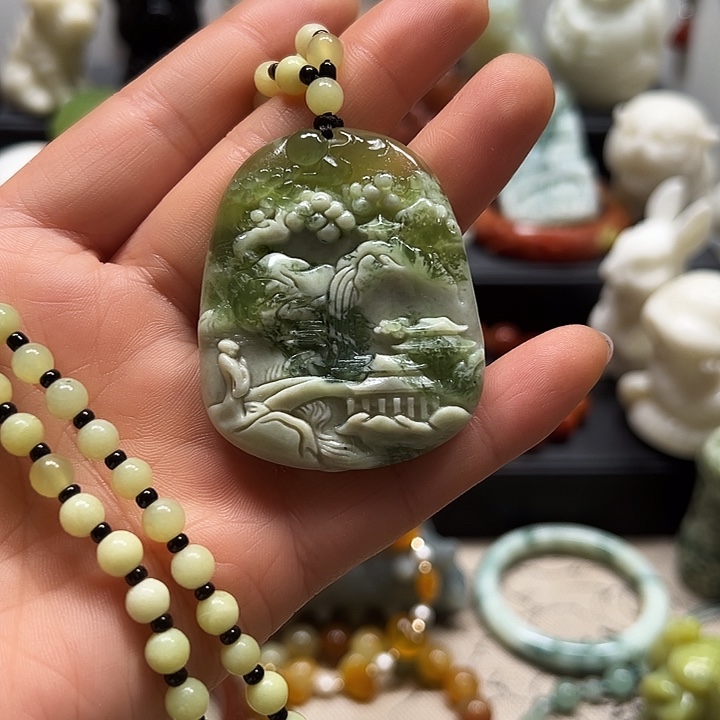 蛇纹石玉手镯未镶嵌