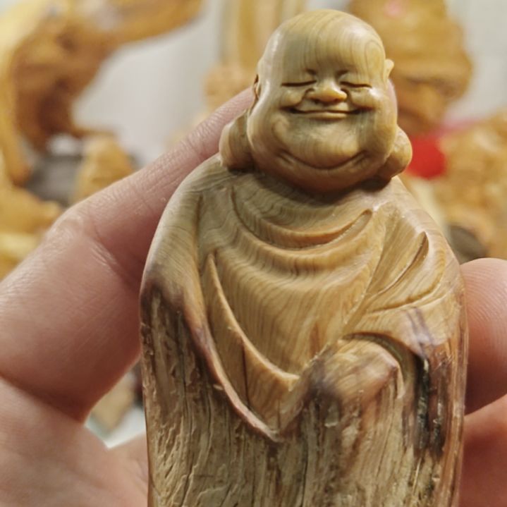 柏木沉化原皮乐乐手把件