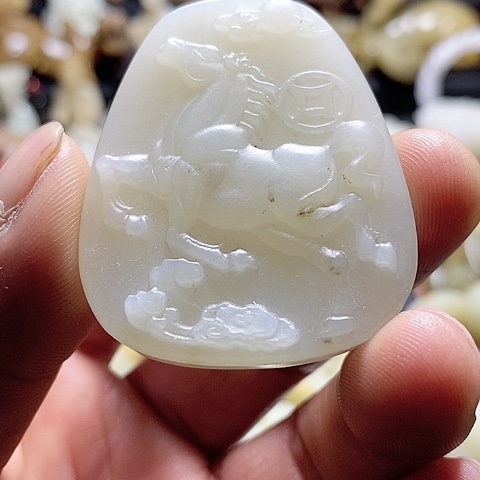 【闪购商品】和田玉挂未镶嵌宁**翠