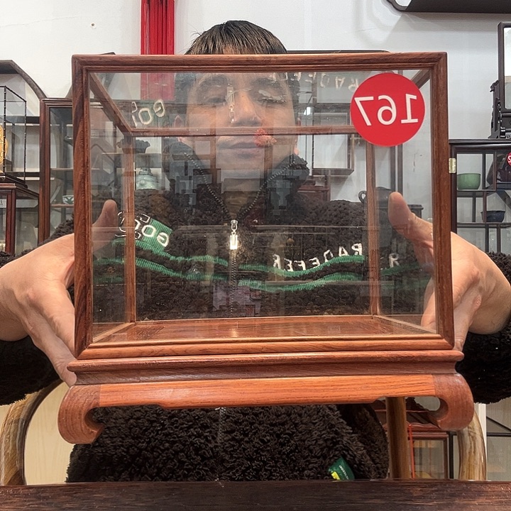 红酸枝木类红酸枝巴里黄檀玻璃罩167