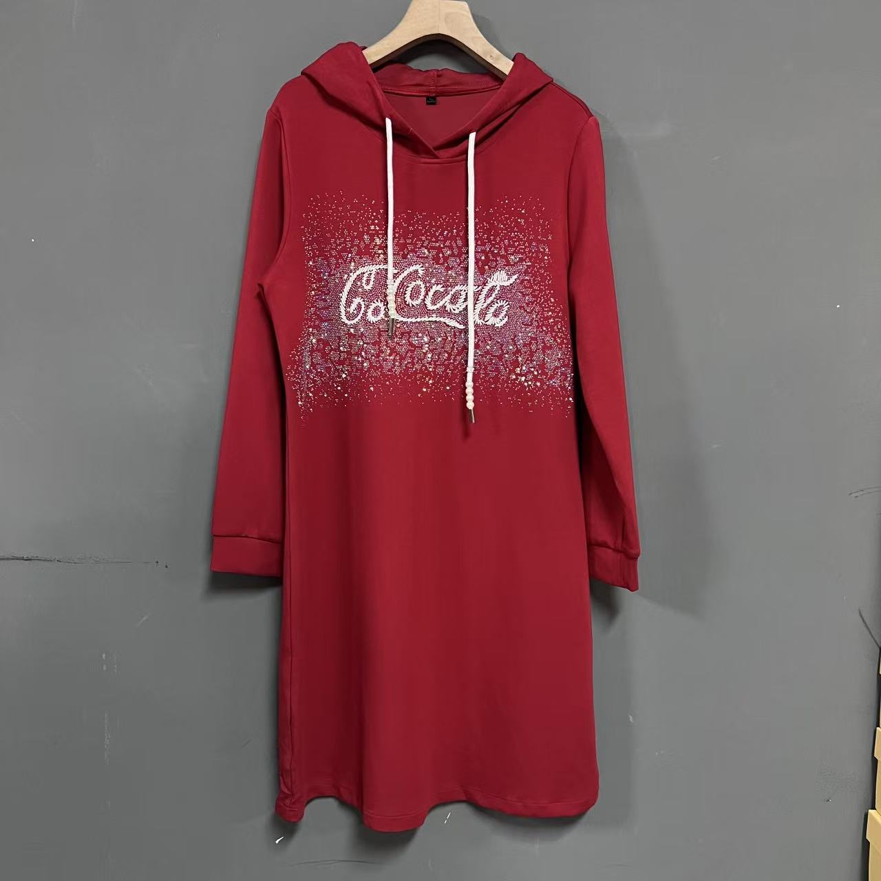 新款宽松显瘦中长款女装连衣裙752