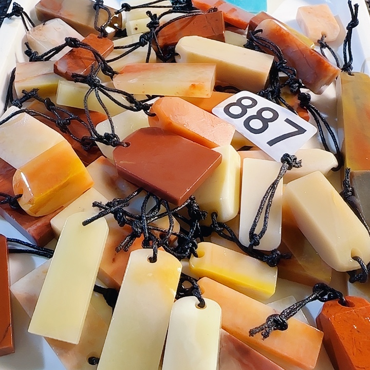 印石青田石老挝石50个扁章尺寸非常小，0.几1.几的公分