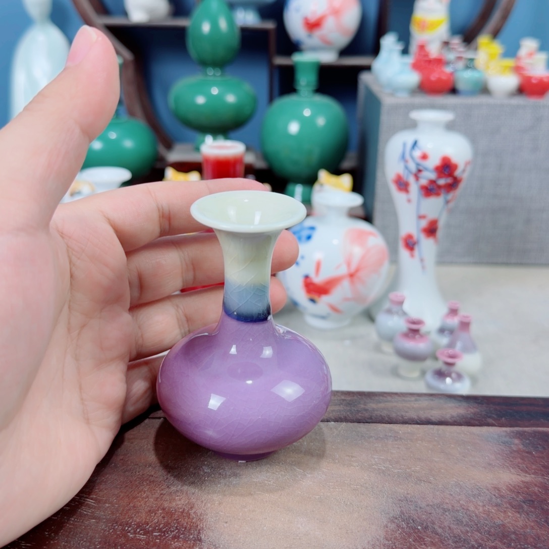 陶瓷手工小花器摆件