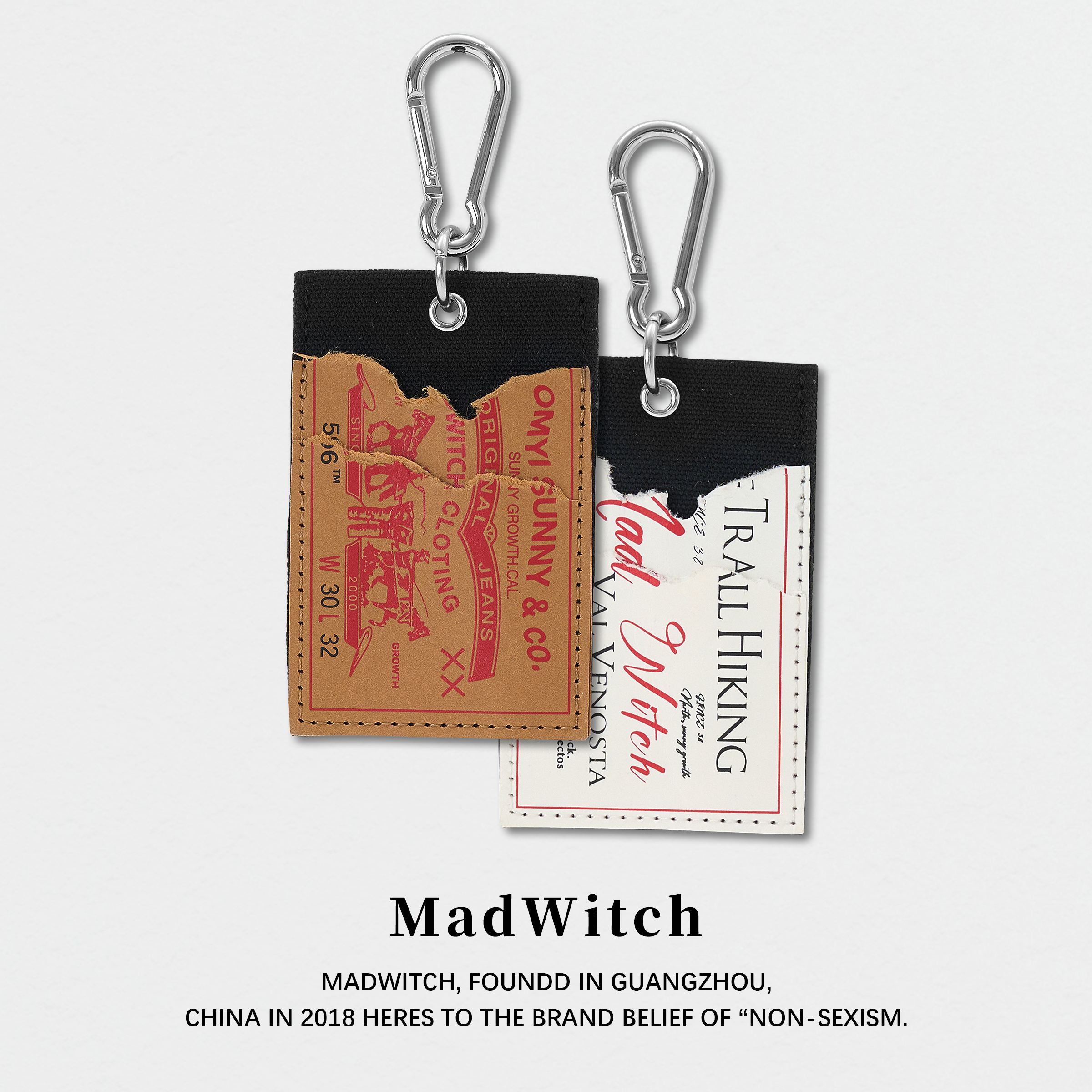 MADWITCH美式复古街头潮牌挂饰吊坠小众设计感破坏牛仔裤皮牌配饰
