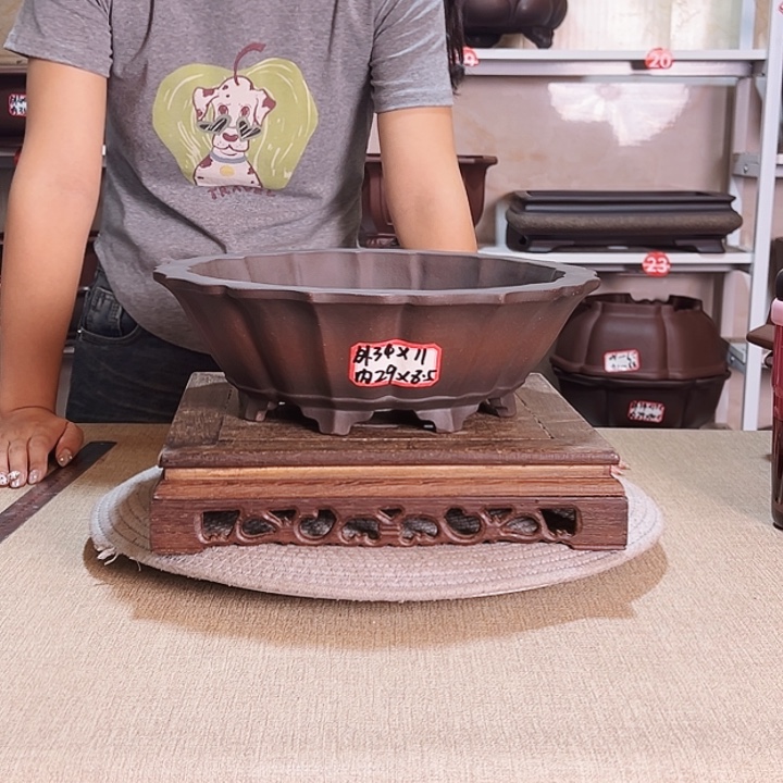 紫砂花盆紫砂花盆