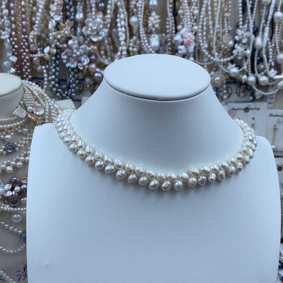 淡水珍珠合金颈饰