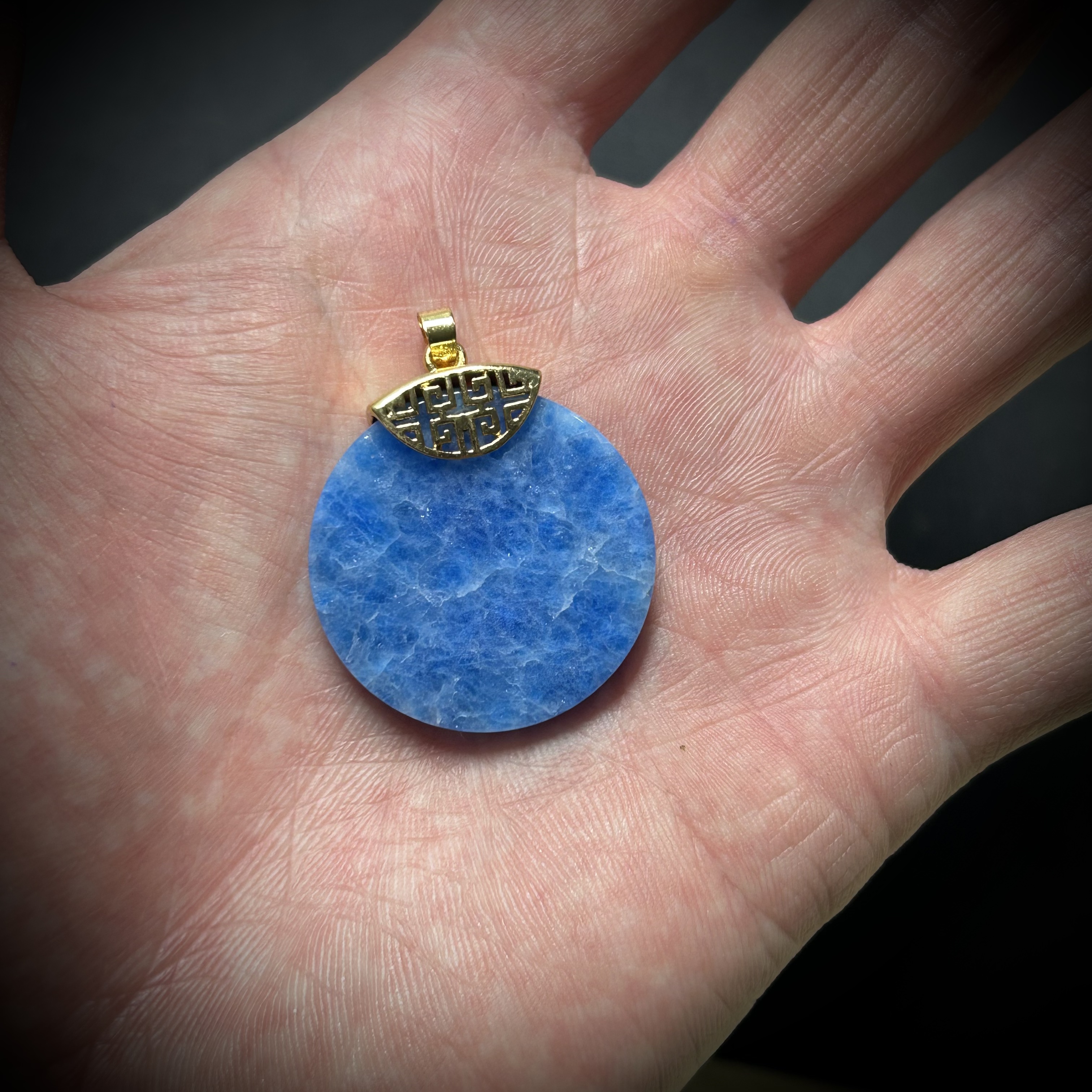 【回归活动】32001573天空蓝圆无事牌吊坠（多样性发其一）468