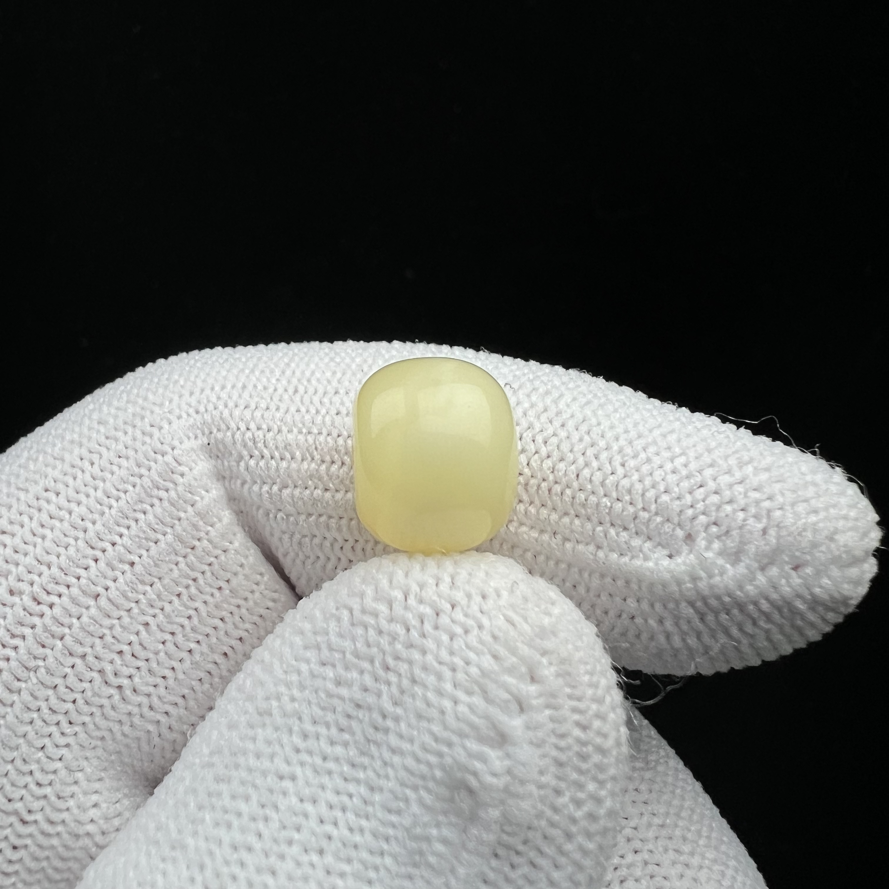 J2353天然原矿蜜蜡墩子11.3*9mm支持复检