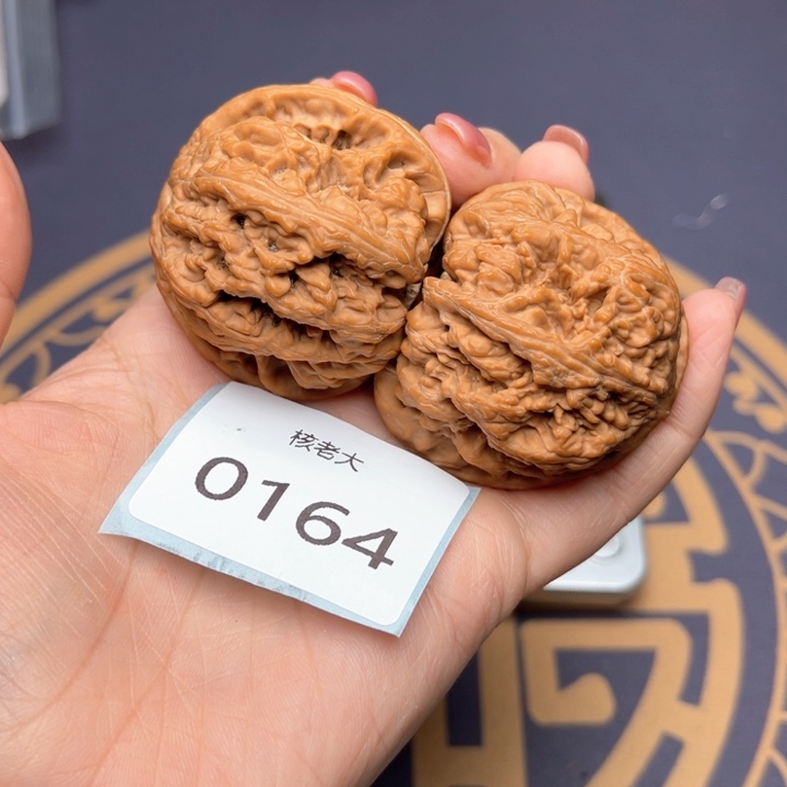 文玩核桃把件大*44大粗筋 0164