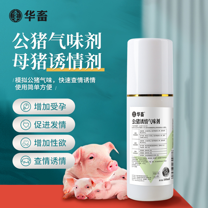 公猪诱情气味剂100ml后备母猪用诱情剂荷尔蒙替代公猪催不 Z