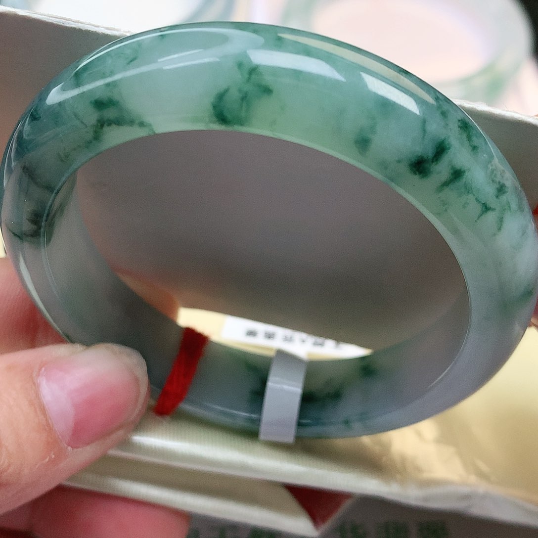 未镶嵌手镯翡翠A货翡翠飘花170号