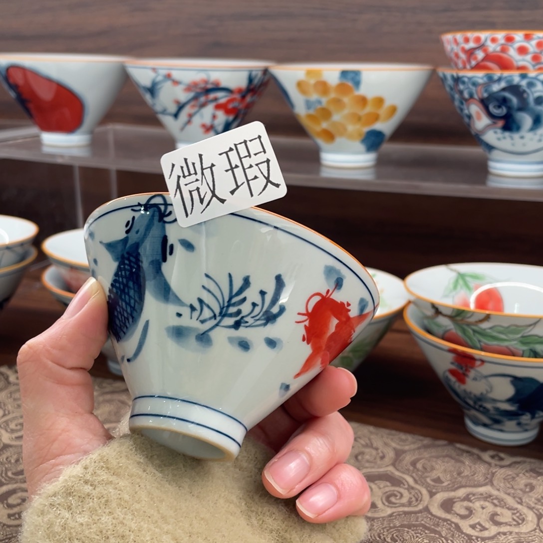 微瑕釉下彩纯手绘