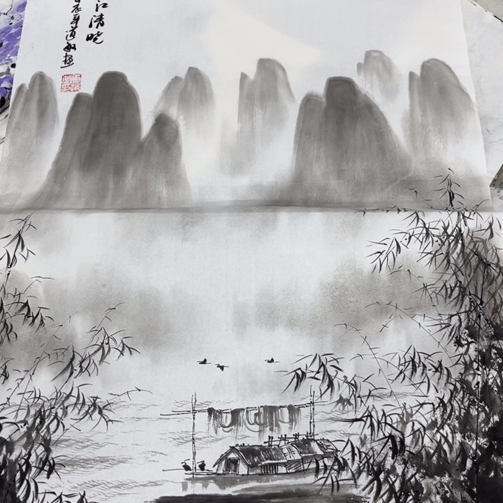 国画绘画手绘作品