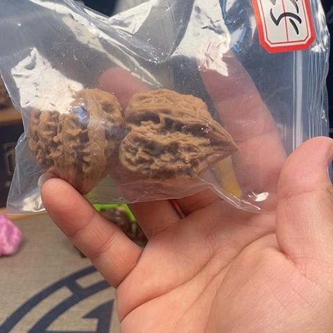 文玩核桃把件大沽石全品38