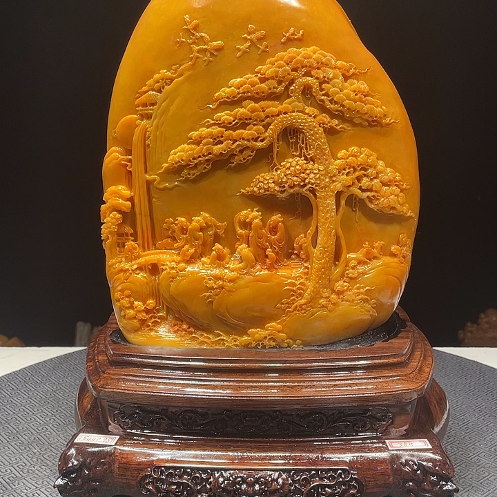 開***ぬ寿山石山水风光无限