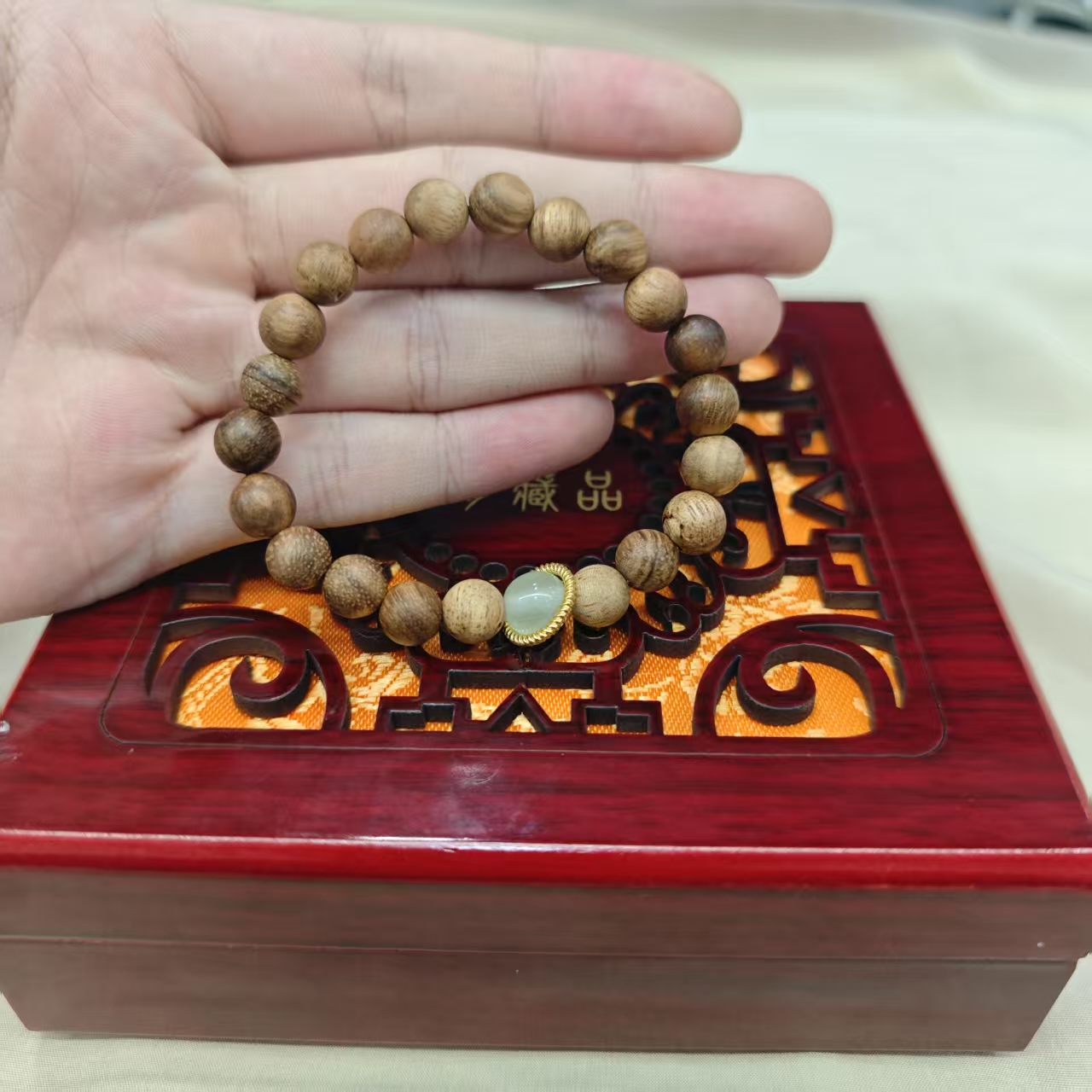 黄花梨单圈手串-32558-无礼盒