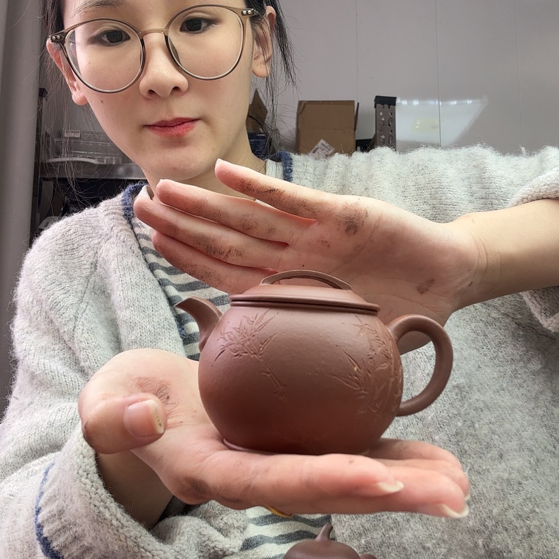 心***足茶壶紫砂小瓦尾款