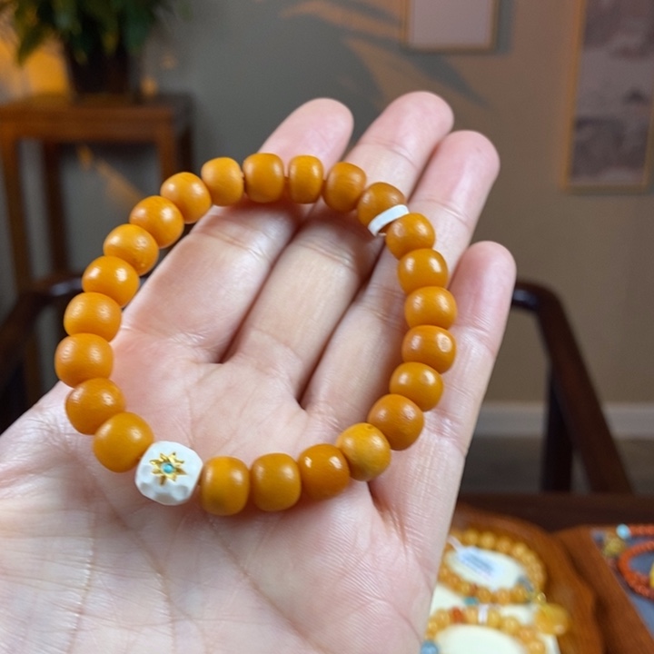 琥珀手链未镶嵌蜜蜡手串9