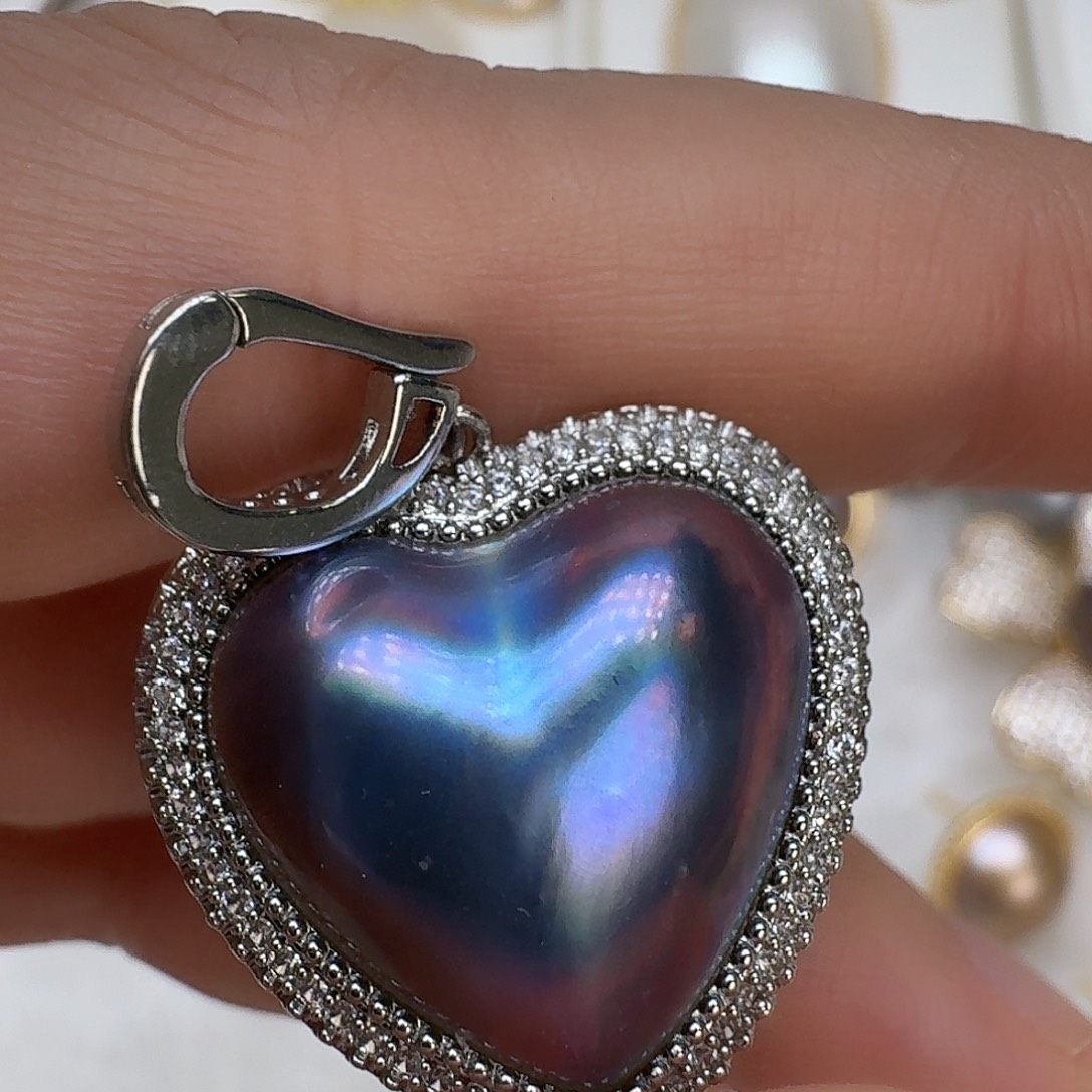 未镶嵌颈饰拼合珍珠（马贝珠）