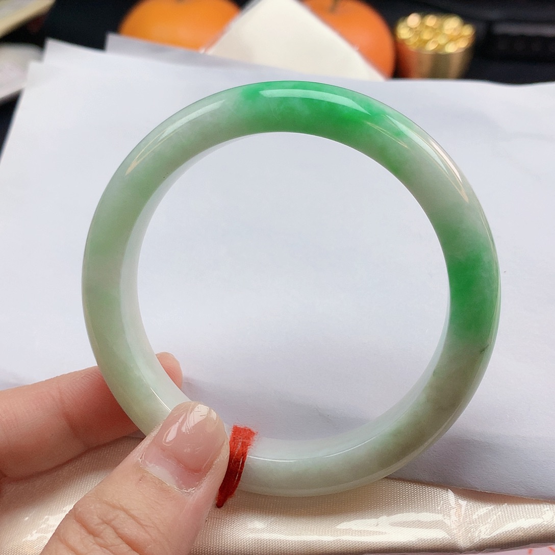 翡翠手镯未镶嵌58圈2431