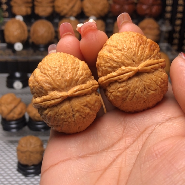 橄榄核把件5擂鼓双金锤