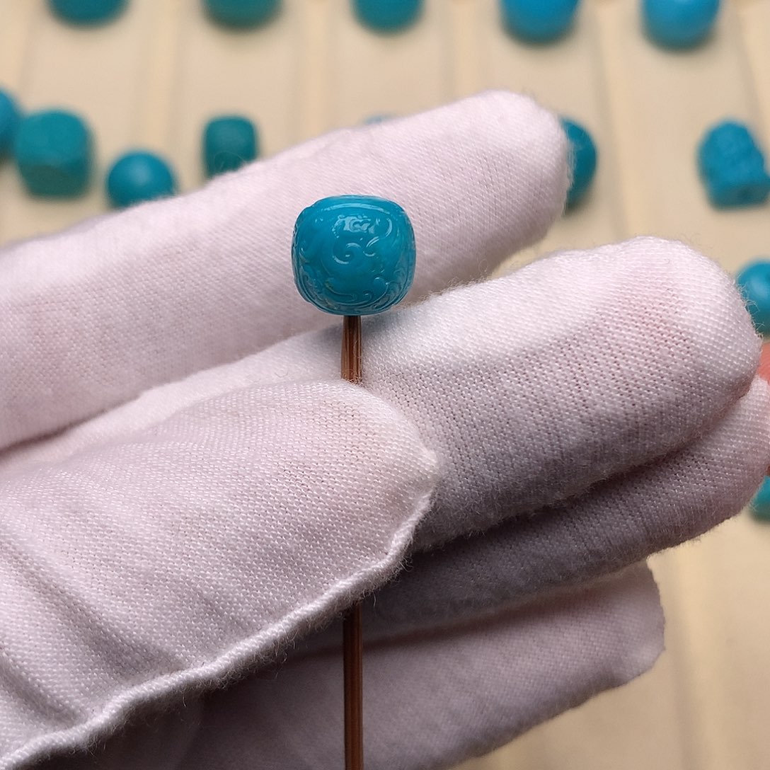 绿松石未镶嵌绿松石龙凤10