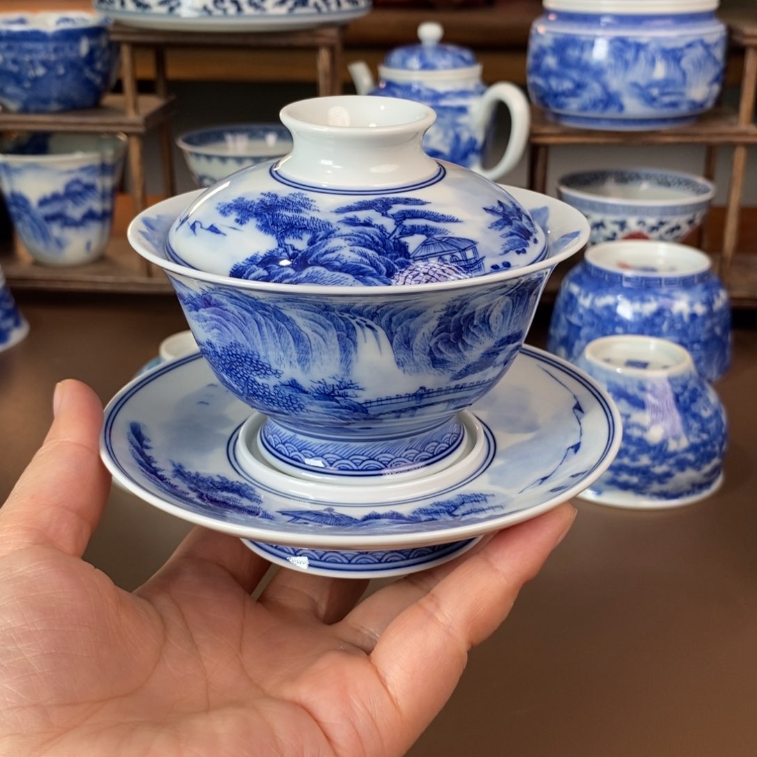 枫*景德镇陶瓷手工手绘