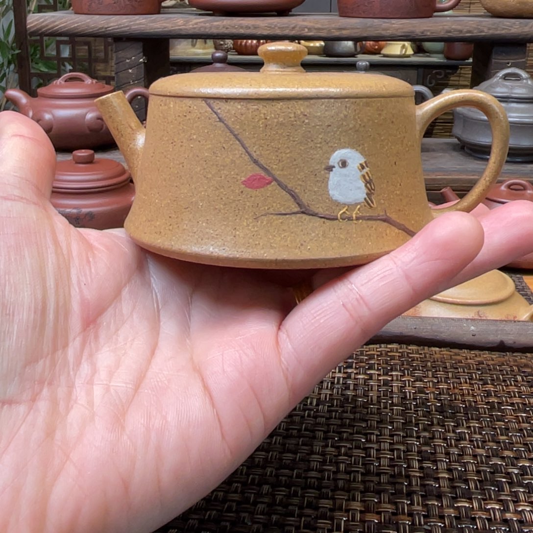紫砂茶壶宜兴原矿紫砂手工制110