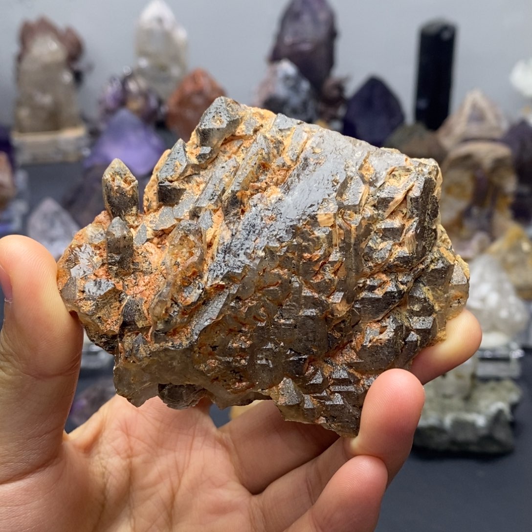 摆件未镶嵌水晶马岛黑金超漏