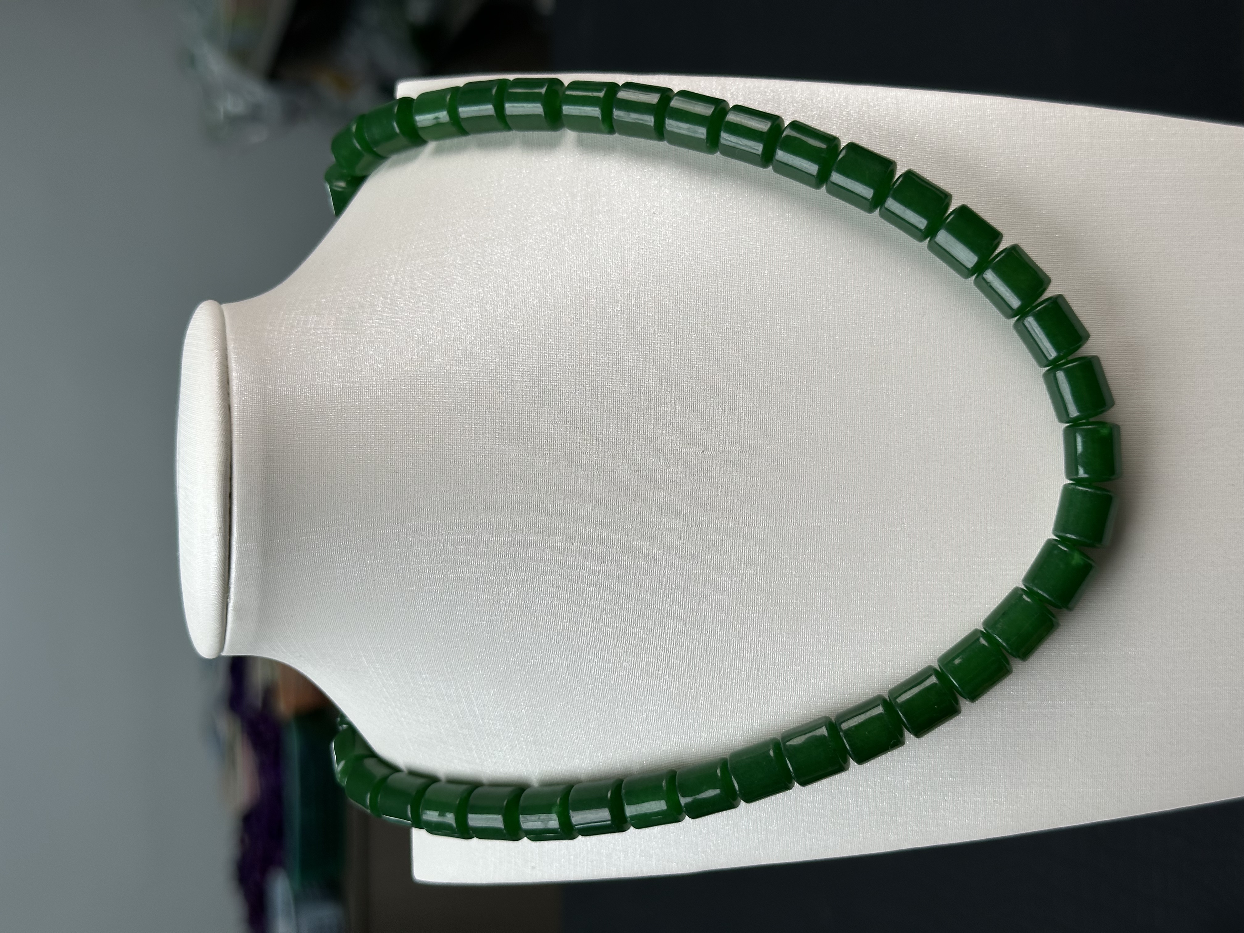 B5菠菜绿直切10m项链时尚百搭女款