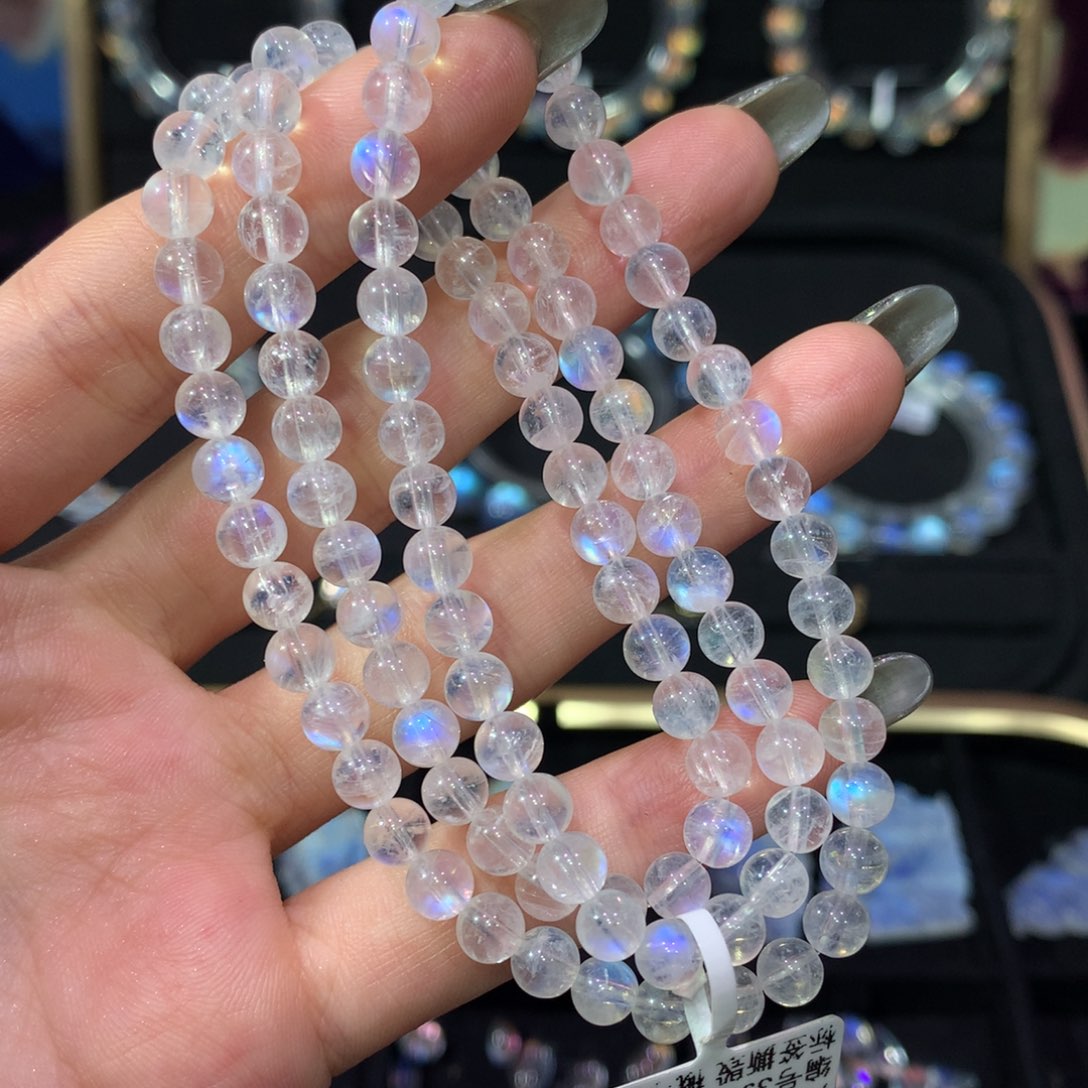 月光石手链5未镶嵌