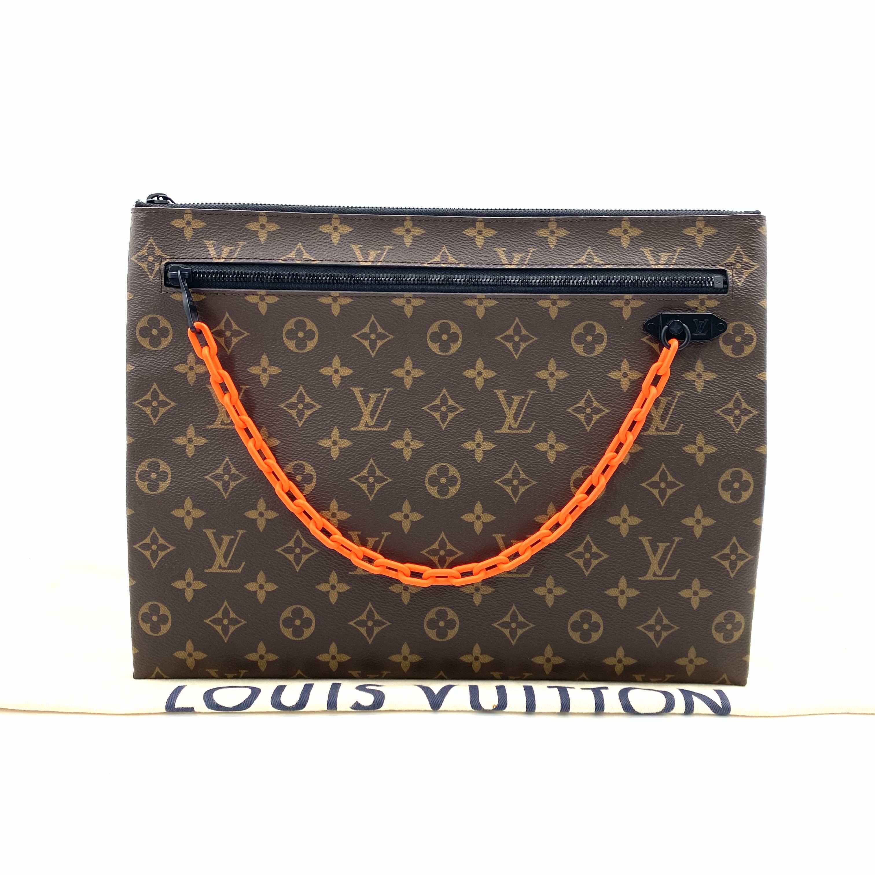 未使用 LouisVuitton/路易威登 限量走秀老花信封手拿包 35/26 
