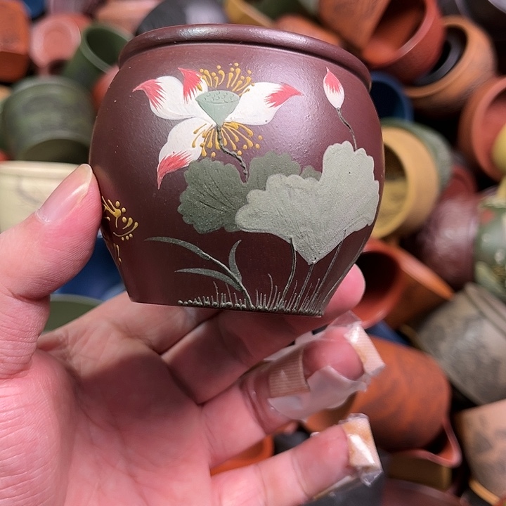 紫砂茶杯全手工紫砂主人杯