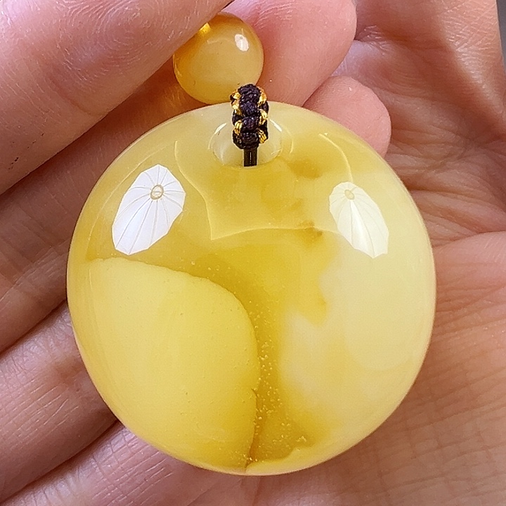 蜜蜡颈饰未镶嵌蜜蜡