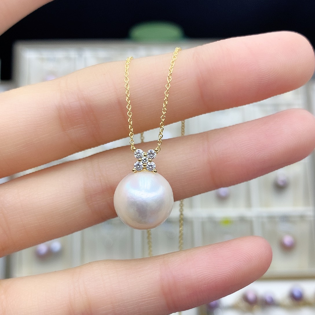 淡水珍珠颈饰合金