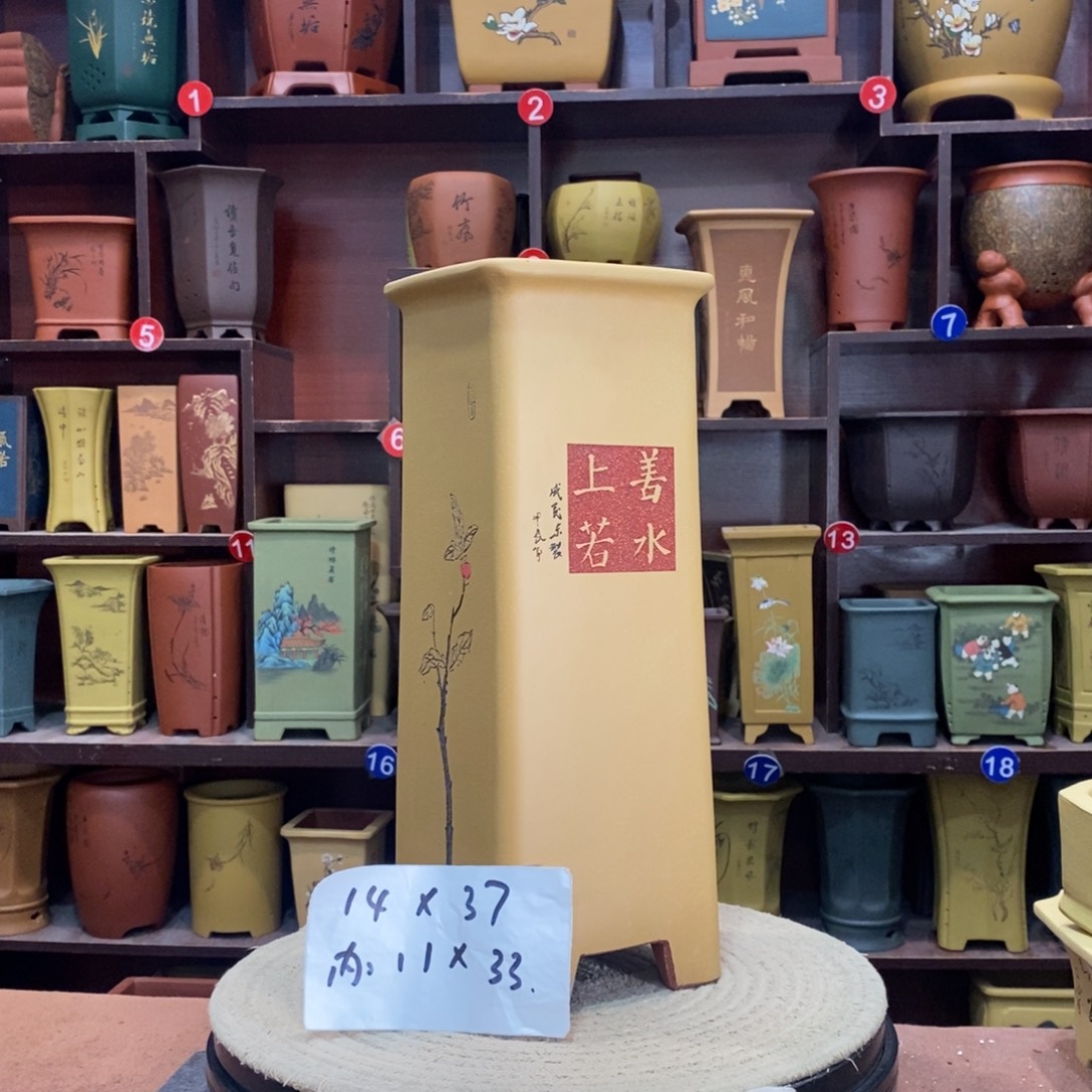 紫砂艺术紫砂花盆