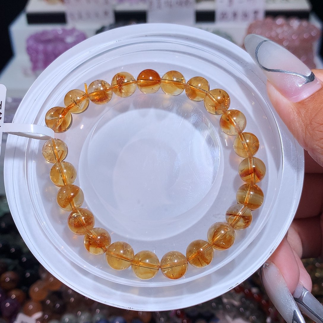 未镶嵌手链水晶黄塔晶9m