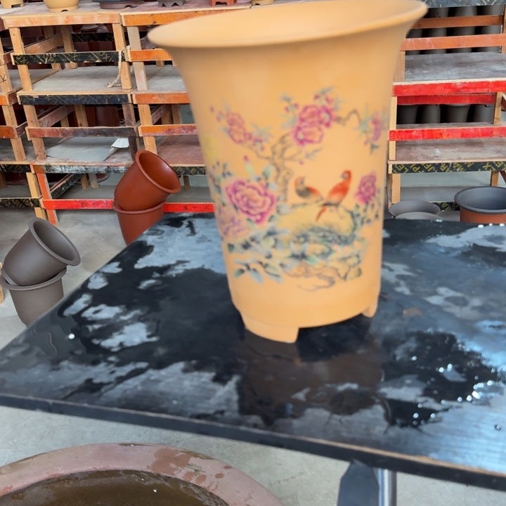 紫砂花盆 高度25口径20