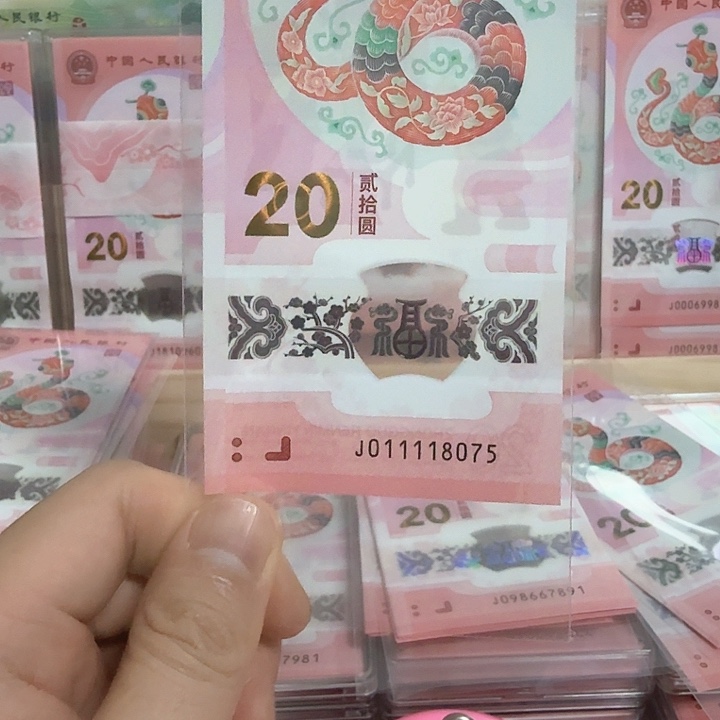 塑料小蛇钞号码011118075