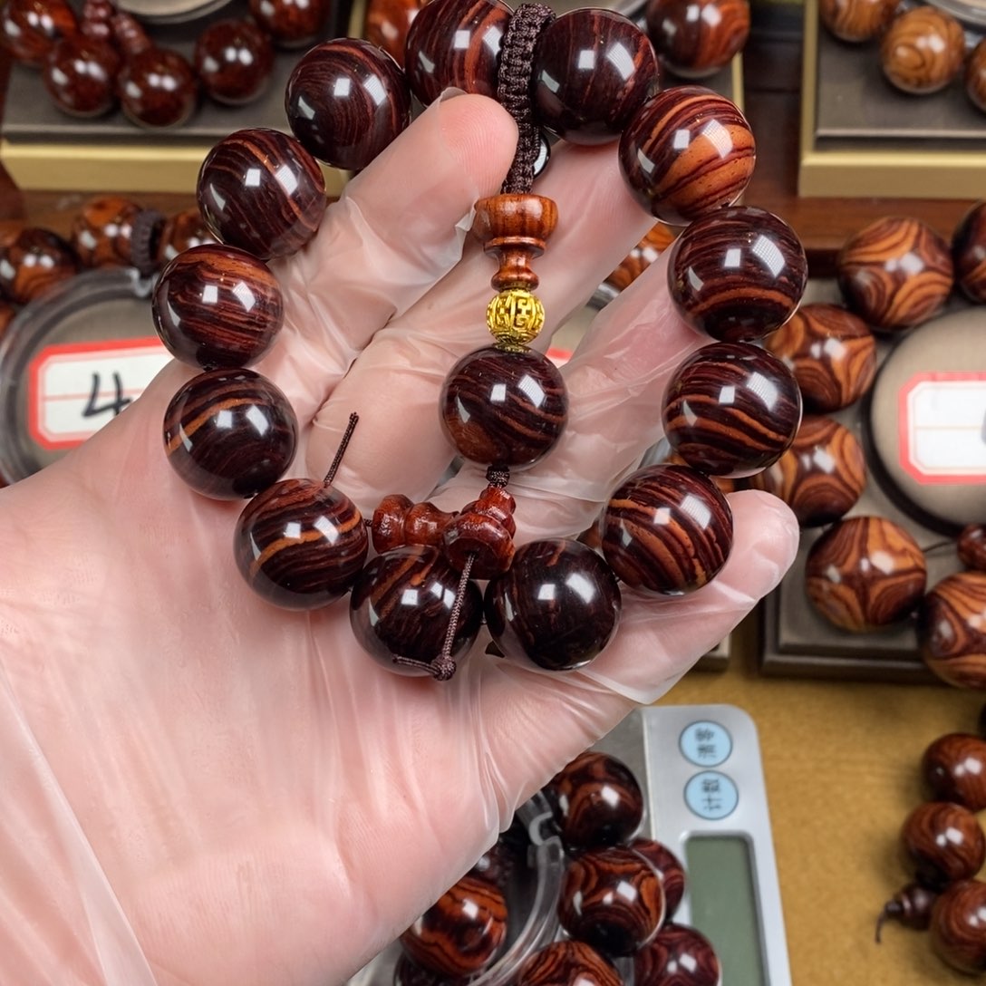 柘***厂黄花梨/降香黄檀手工制作文玩手串