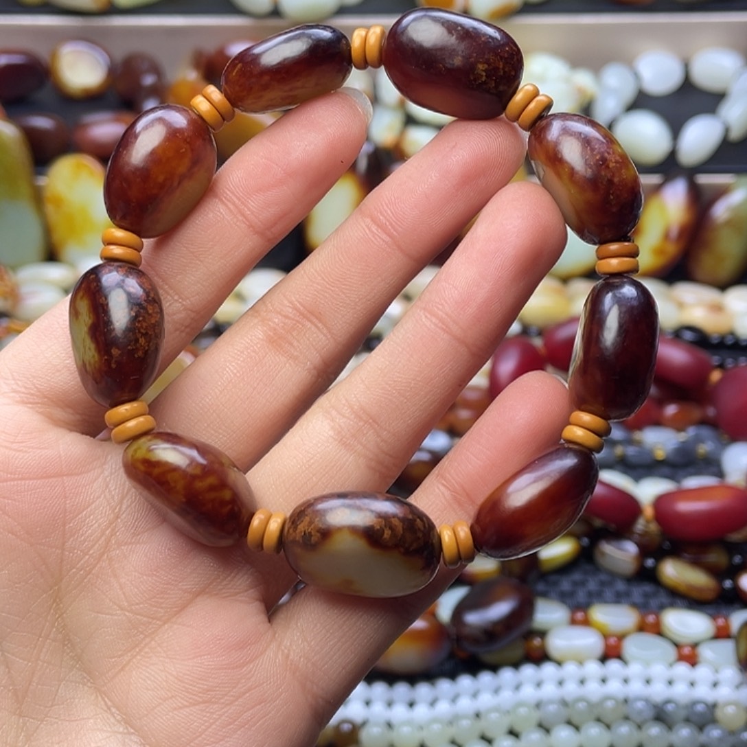 和田玉未镶嵌手链