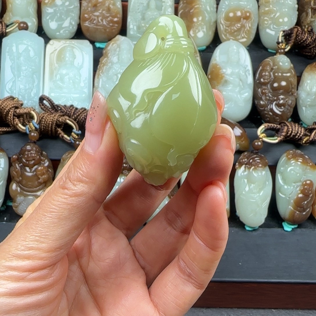 和田玉未镶嵌挂件