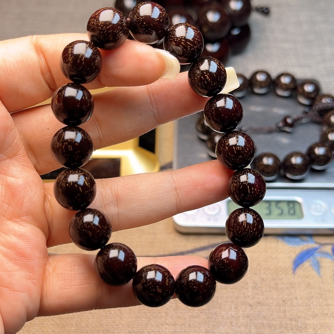 檀香紫檀（小叶紫檀）1.2 17颗爆星