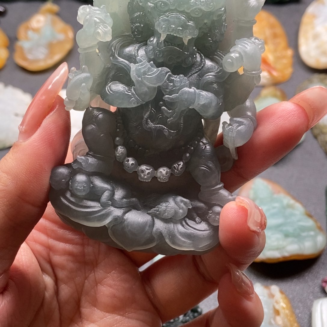 定制翡翠未镶嵌果*大威德