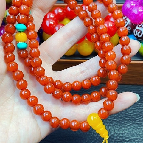 玛瑙/玉髓手链未镶嵌太岁肉灵芝