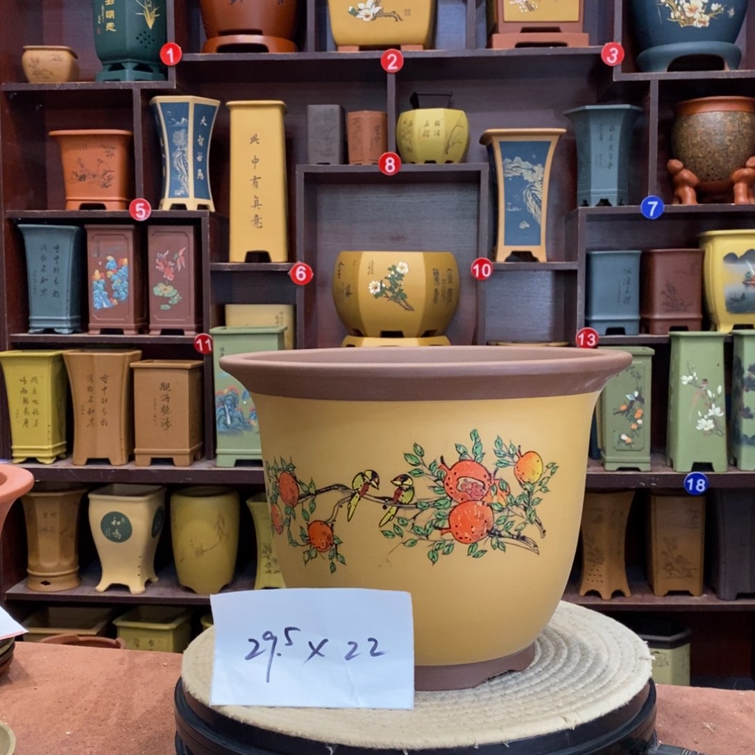 紫砂花盆紫砂花盆