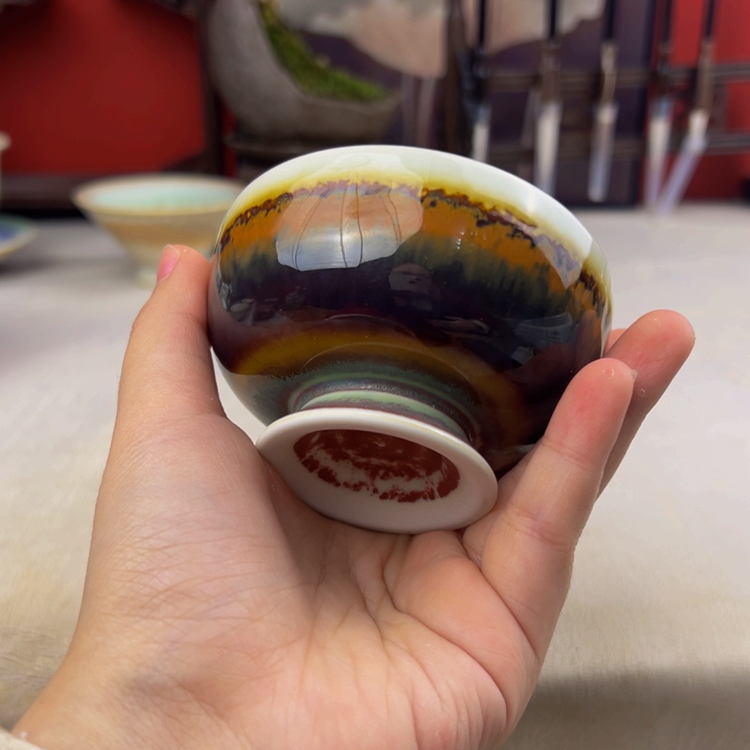 杯纯手工柴烧主人杯